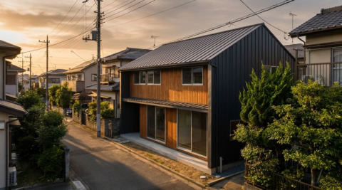 横浜市青葉区 旗竿地の家