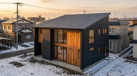 札幌市豊平区月寒東三条の家